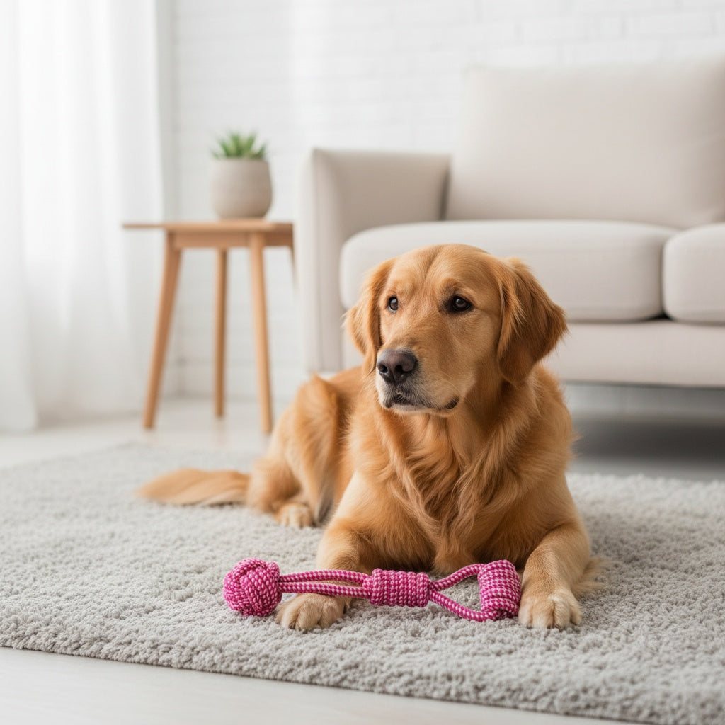 Dog Rope Toys for Aggressive Chewers - 3-Pack Purple Knot Tug Toys for Large, Medium, and Small Dogs, Interactive Chew & Teeth Cleaning Rope Set, Durable Cotton Braided Dog Toys for Training & Play