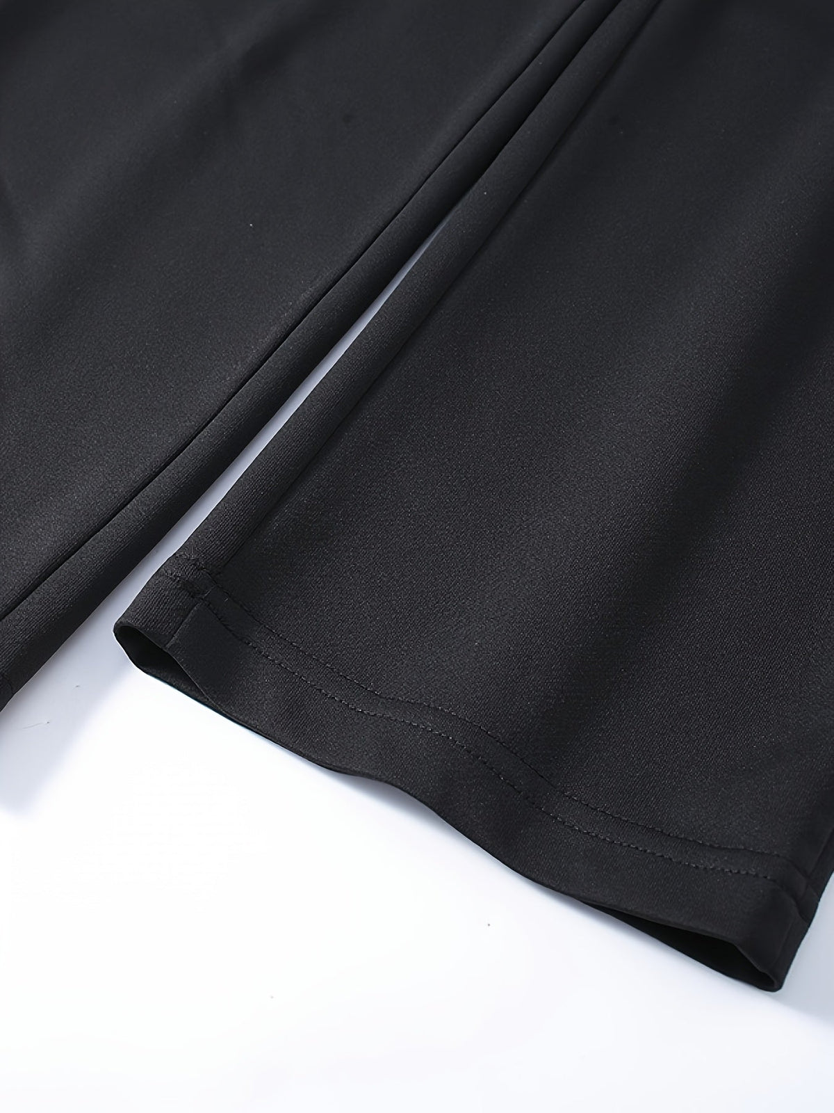 Men's Drawstring Joggers with Pockets, Regular Fit Cuffed Athletic Track Pants, 95% Polyester for Running, Training, Daily Wear in Spring and Fall – Comfortable Men’s Sports Trousers