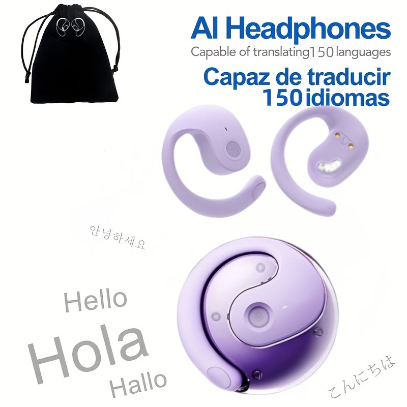 AI Translation Earbuds (144 Languages) – 0.3s Instant Voice Interpreter with Noise Reduction & 40-Hour Battery Life for Travel, Business, and International Communication