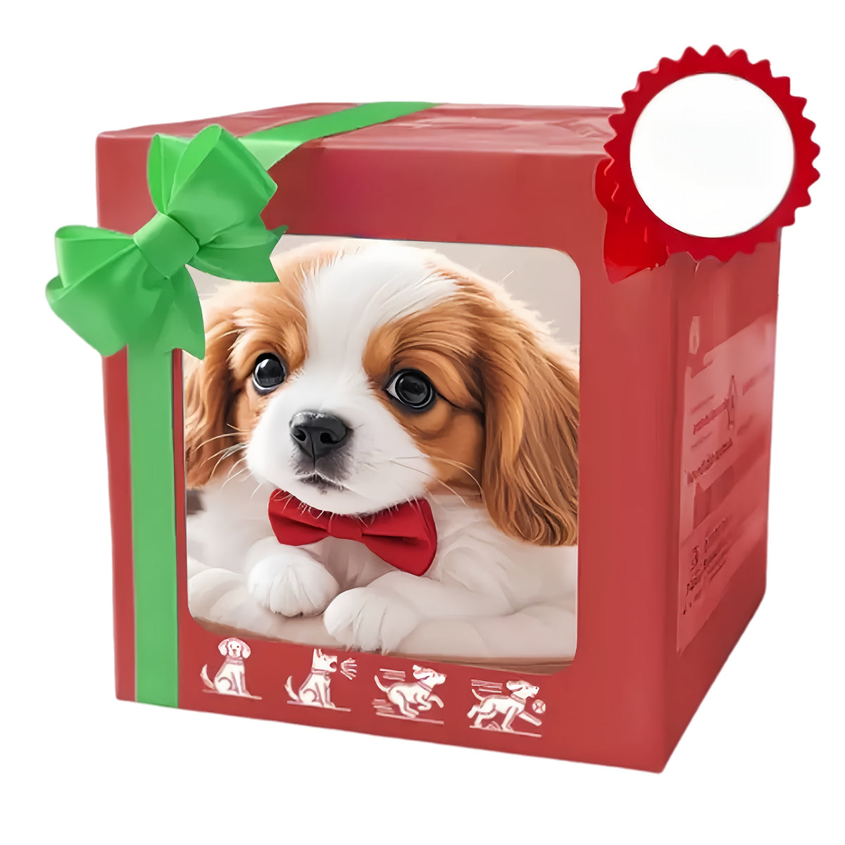 Interactive Robot Puppy Toy: Walking, Barking, Tail-Wagging Realistic Electric Simulation Dog with Dog Bone Accessory, Gift Box, Kids' Birthday, Christmas, New Year Gift for Boys and Girls