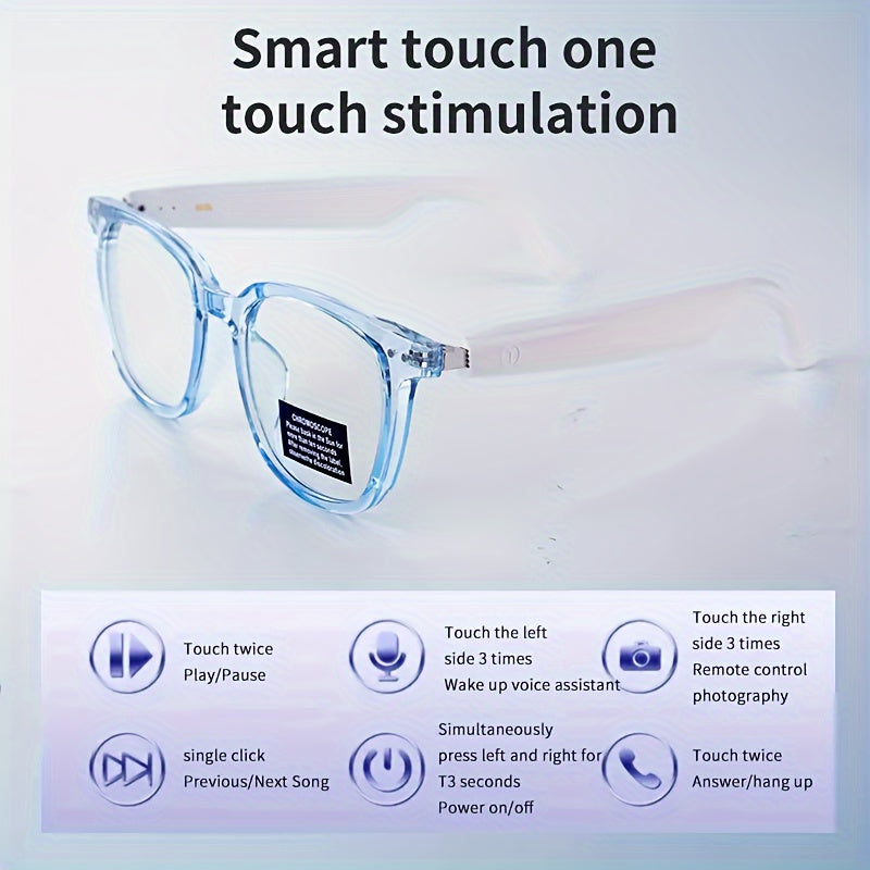 Smart Audio Glasses Bluetooth 6.0 – Auto-Dimming Photochromic Lenses, Anti-Blue Light, Music & Phone Calls, Converts to Sunglasses in Seconds, Multiple Frame Colors