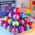 Galaxy Slime Balls 36-Pack Party Favors for Kids, Bendable, Flexible, Non-Sticky, Mess-Free Slime Spheres, 3 Galaxy Color Combos, Classroom Rewards, Birthday, Easter, Halloween, Christmas Gifts