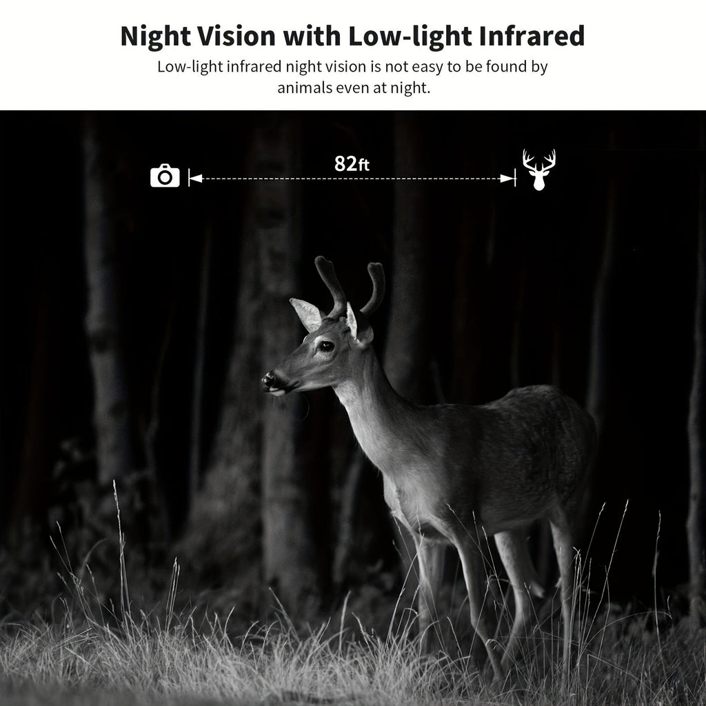 4G LTE Solar Trail Camera – 4K Live Video Remote Viewing, 82ft HD Night Vision, 0.2s Trigger Speed, Built-in SIM Card, IP65 Waterproof, No WiFi Required, Hunting Wildlife Camera, 1 pc / 4 pcs