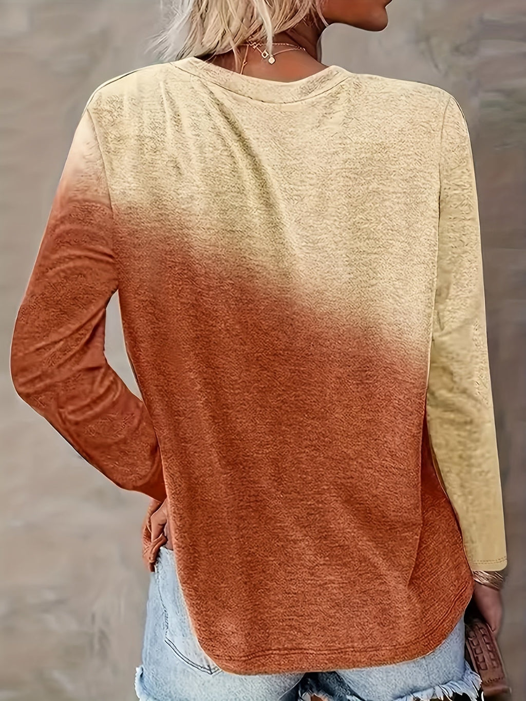Women's Heart Print Long Sleeve T-Shirt Casual Round Neck Pullover Top Loose Fit Fall Winter Shirt S M L XL XXL Mixed Colors US Ship
