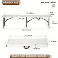 6-Foot Heavy-Duty Folding Bench, Plastic Seat, Metal Legs, Lightweight & Sturdy, for Outdoor & Indoor Use, Camping, Picnics, Parties, Weddings, Tailgating, Easy Fold & Store
