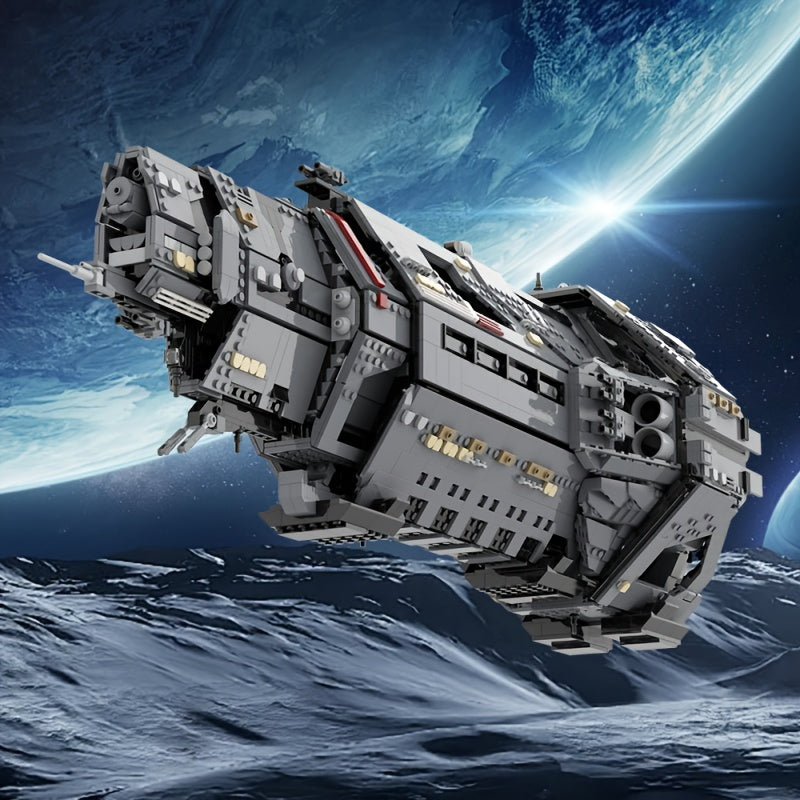 5405 Pieces Military Sci-Fi Spaceship MOC Building Set – Futuristic Design, Precision Fit Micro Bricks, Detailed Display Model for Adults & Teens – Birthday, Christmas & and Festival Gift