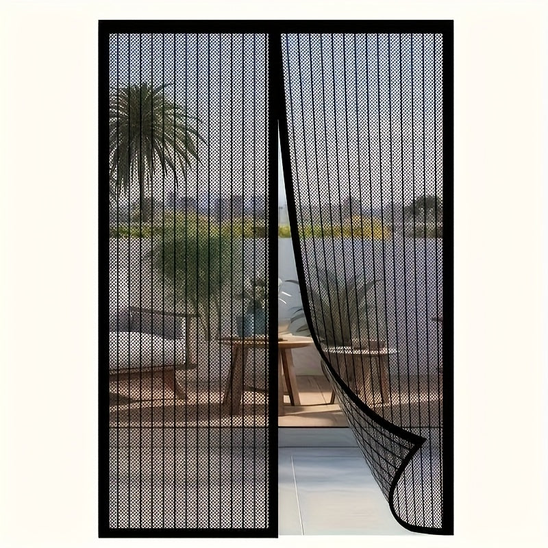 Magnetic Screen Door Hands-Free Auto-Close – Heavy Duty Mesh Curtain with Full-Frame Velcro, Bug & Insect Proof, Pet & Kid Friendly for Front Door, Kitchen, Balcony & Bedroom