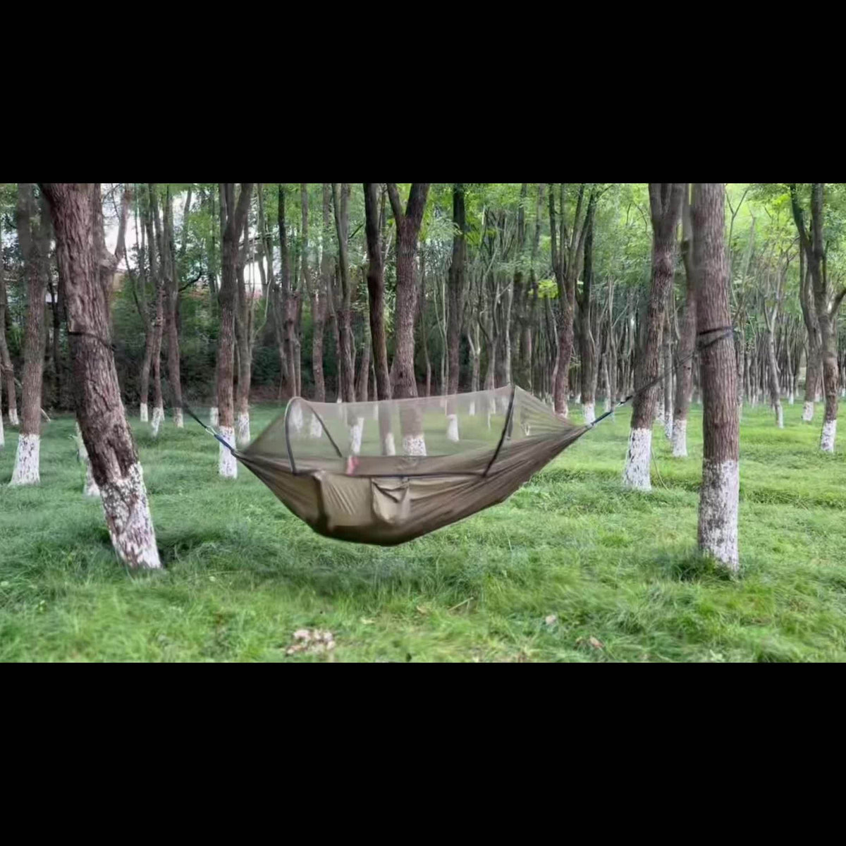 3-in-1 Double Camping Hammock with Mosquito Net and Sun Shade – Lightweight, Portable, and Durable; Ideal for Camping, Hiking, Backpacking, Picnicking, and Parks; 7 Color Options