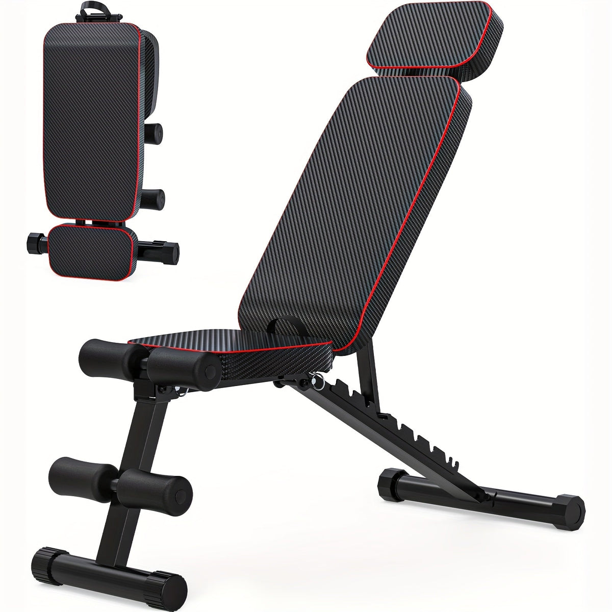 10-Position Adjustable Weight Bench, 800 Lb Capacity, Foldable Heavy-Duty Design, Full Body Strength Training, for Home Gym Workout