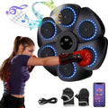 Wall-Mounted Wireless Boxing Machine – 9-Speed Punch Trainer with Counter LED Lights & Bluetooth Music for Home Gym Training (Gloves Included)