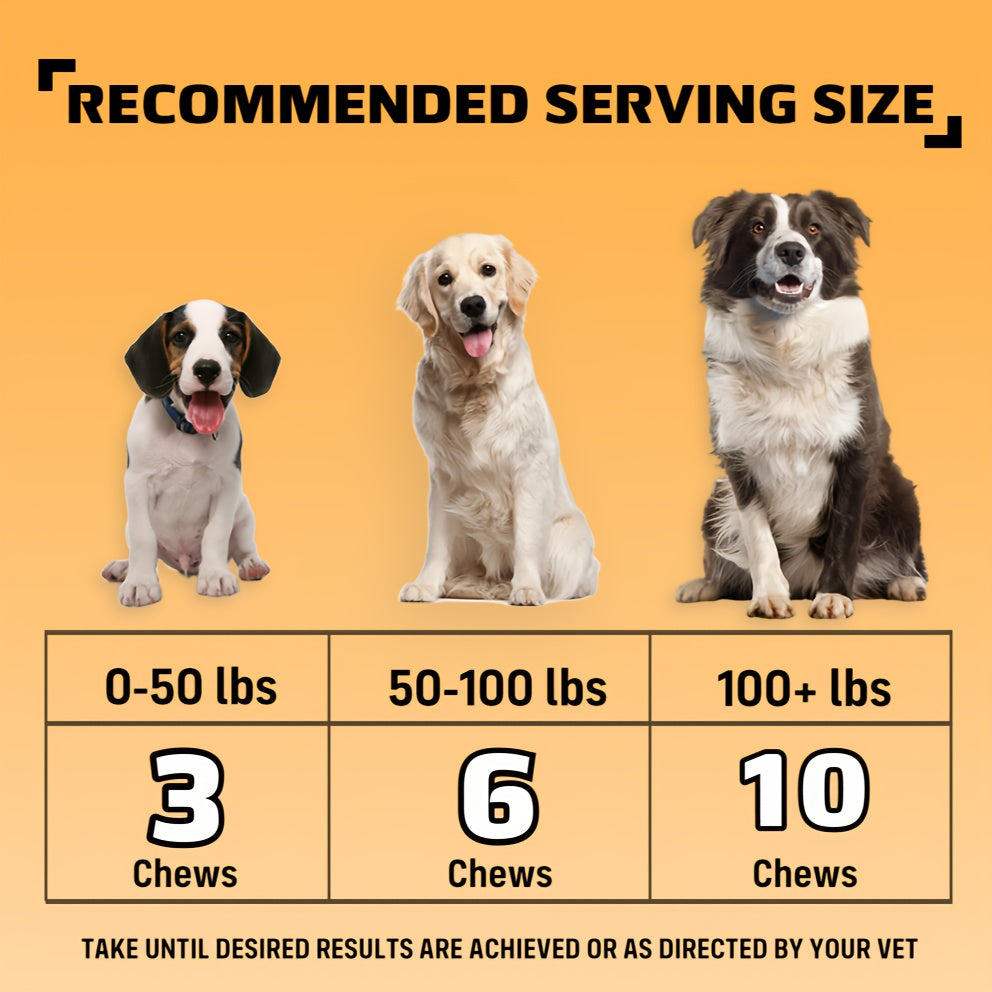 Dog Nutritional Supplement Soft Chews 90 Count with Probiotics Salmon Oil Chicken Flavor - Supports Coat, Gut Health, and Immunity for Dogs of All Ages 225g