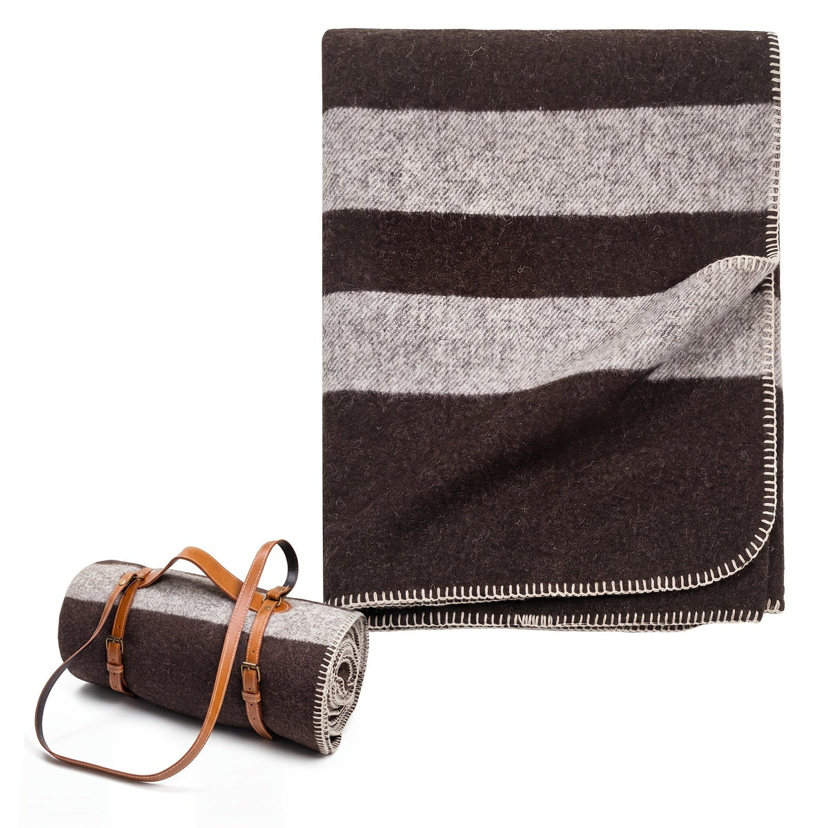 100% Wool Blanket Warm Thick Washable for Camping Outdoors Sporting Events & Survival Kits – Multiple Colors & Sizes | Sunset Land Forest