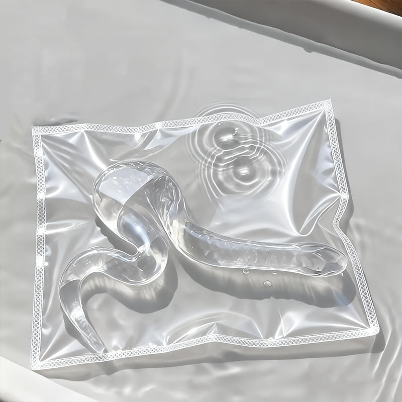 Squishy Snake Head Clip Fidget Pop Toy, Transparent TPR Slow-Rising Stress Relief Sensory Toy, Desktop Prank Novelty Gift for Kids Adults Ages 2+
