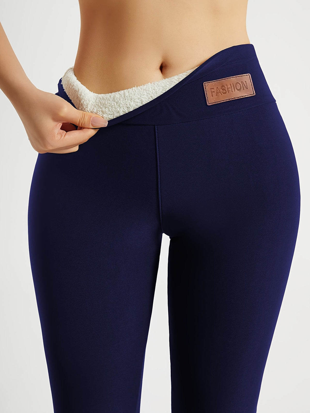 Women's Fleece-Lined High-Waist Thermal Slim-Fit Yoga Leggings, Winter Sports Tights, 2 Colors, S-XXL