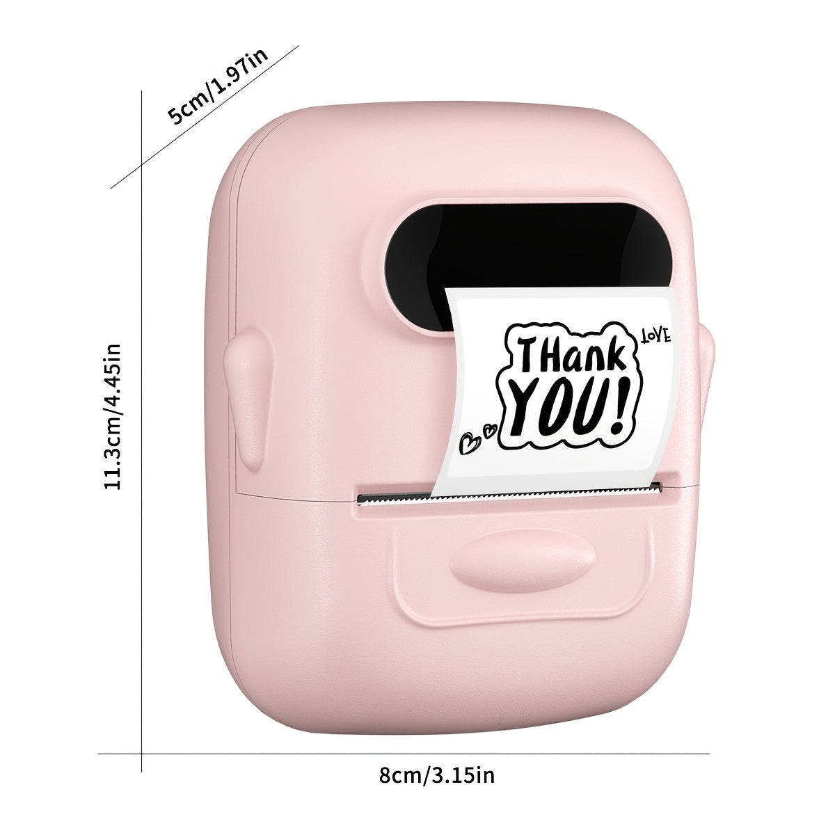 Wireless Thermal Label Maker – No Ink Required, Multiple Templates, Bluetooth Label Printer for Storage Organization, Home, Office, and School Supplies, Pink, White, Blue