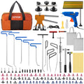 VEVOR 89-Piece Paintless Dent Repair Kit with Golden Dent Lifter Glue Puller Tabs 10 Rods Slide Hammer & Hot Glue Gun for Auto Hail Damage Door Dings & Minor Dents – No Paint Damage