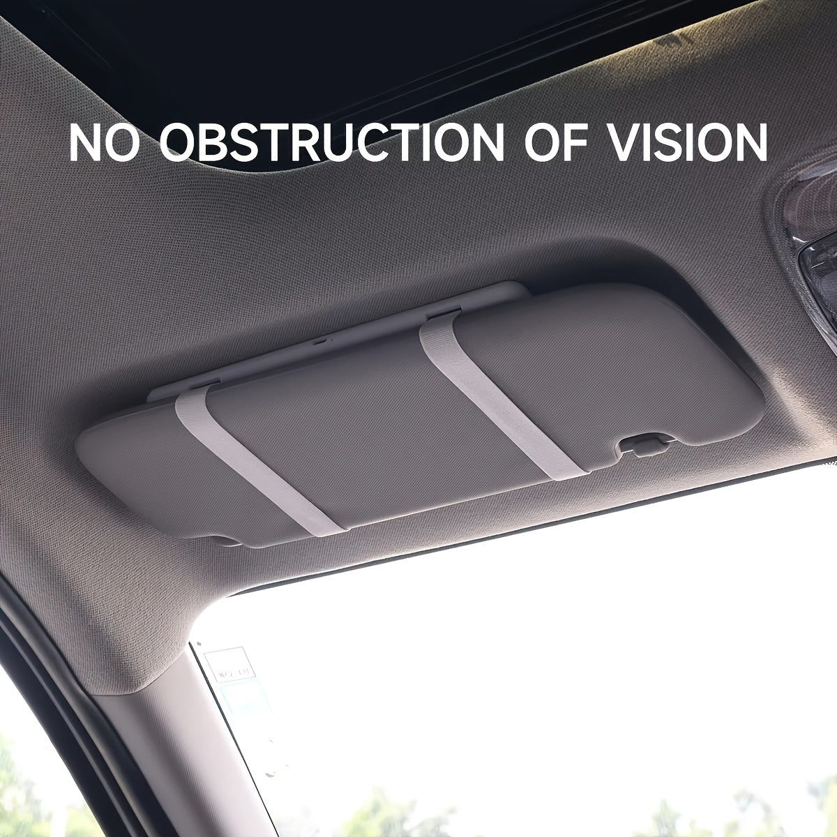 Rechargeable Ultra-Thin LED Car Visor Vanity Mirror, 3 Light Modes Lighted Makeup Mirror for Car, Truck, SUV, Low-Voltage Sun Visor Mirror, Gift for Women, White
