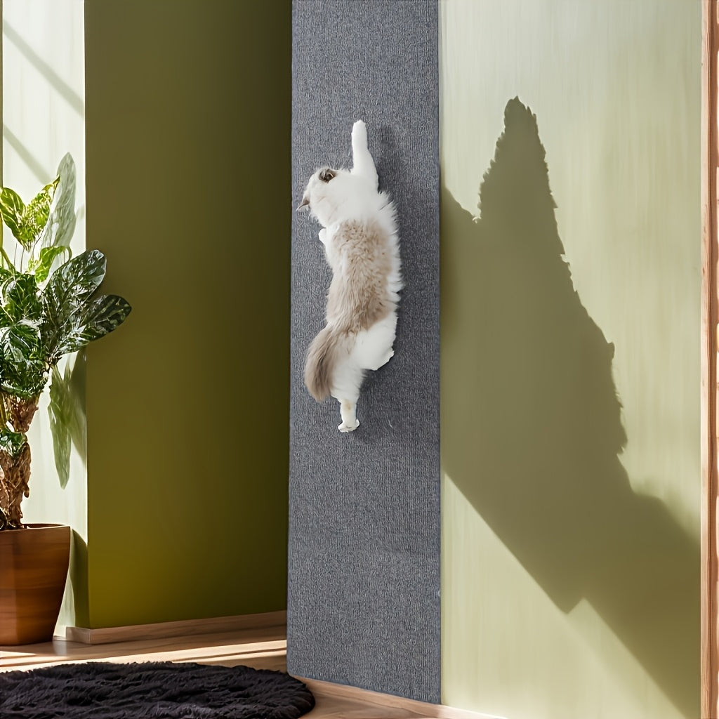 Self-Adhesive Wall-Mounted Cat Scratching Post - Removable Indoor Cat Scratcher Furniture Protector for Walls, Sofas & Chairs, Modern Sisal Scratching Board, Easy to Install, 6 Colors (15.75"x39.37")