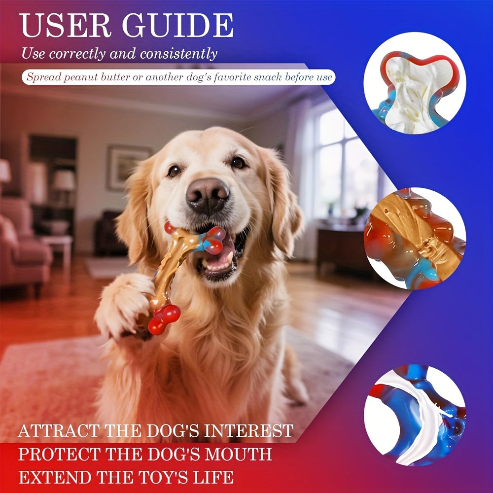 Indestructible Dog Chew Toys for Aggressive Chewers Large Breed - Tough Durable Dog Chew Toy Pack of 1, 2, 4, or 5, Striped Design Heavy Duty Chew Toy for Large Dogs, Teeth Cleaning and Boredom Relief