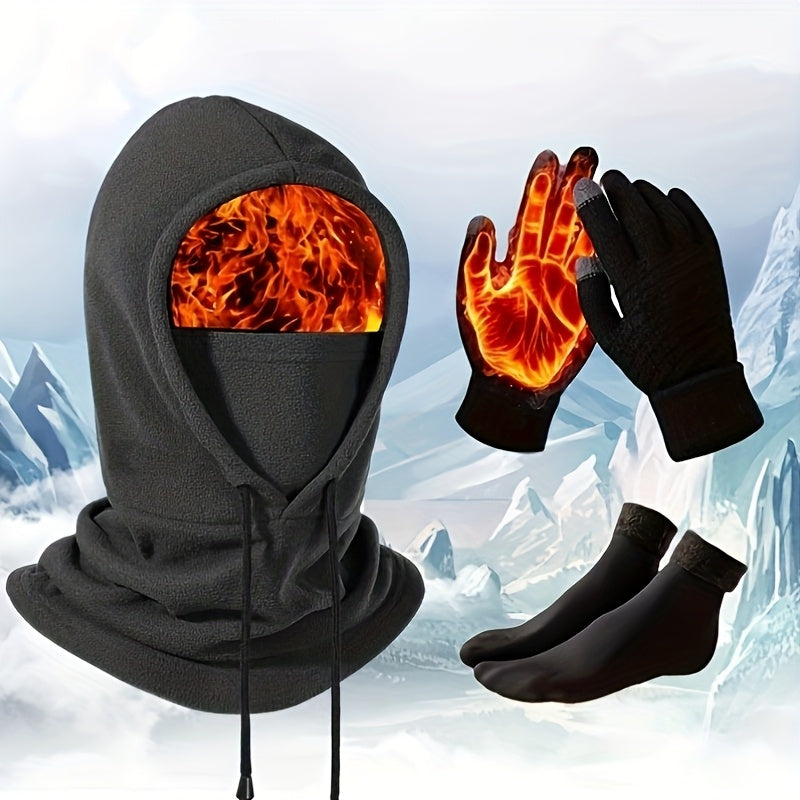 Winter Balaclava Full Face Mask for Men & Women – Windproof, Cold-Proof, Thermal Headgear for Skiing, Cycling, and Outdoor Activities, with Neck & Shoulder Coverage