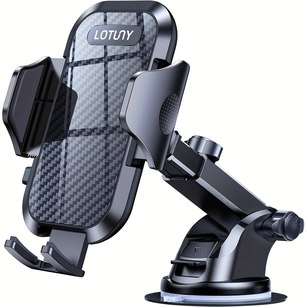 3-in-1 Car Phone Holder: Suction Cup & Air Vent Mount | 360° Rotation, 6.5"-8.5" Telescopic Arm, 60lb Nano-Gel Suction, Scratch-Proof – Universal Fit for iPhone, Samsung, Google & All 4"-7.2" Phones