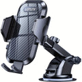 3-in-1 Car Phone Holder: Suction Cup & Air Vent Mount | 360° Rotation, 6.5"-8.5" Telescopic Arm, 60lb Nano-Gel Suction, Scratch-Proof – Universal Fit for iPhone, Samsung, Google & All 4"-7.2" Phones