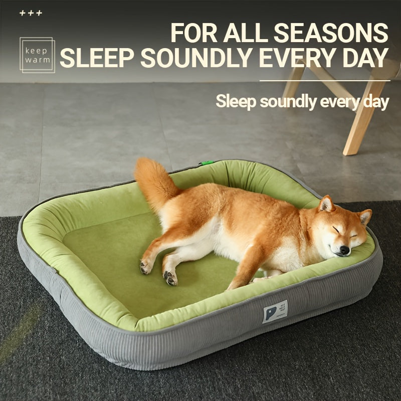 Orthopedic Dog Bed & Cat Bed, All-Season Comfort Pet Mattress, Moisture-Wicking Surface, Anti-Slip Bottom, Washable Cover, Fits Small, Medium, and Large Dogs and Cats, S, M, L, XL, and XXL Sizes Available
