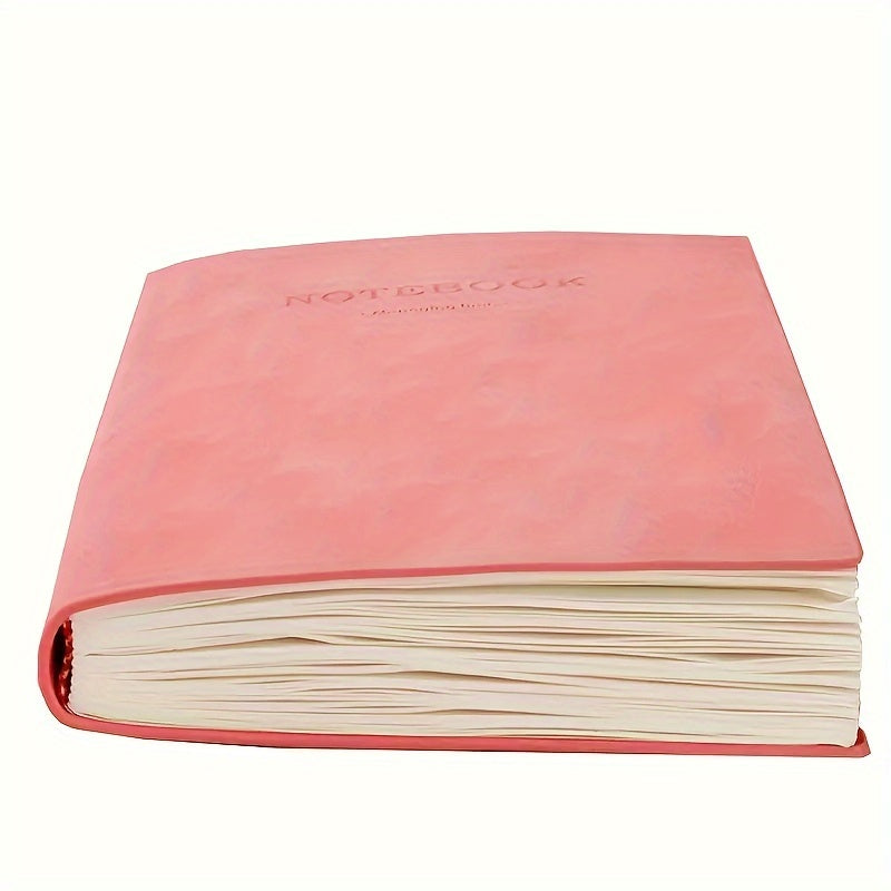 Soft Faux Leather Notebook 5-Pack Set, Square Ruled, Soft Cover with Bookmark, Extra Thick Pages for Business Meetings, School, Academic Writing – 7 Colors