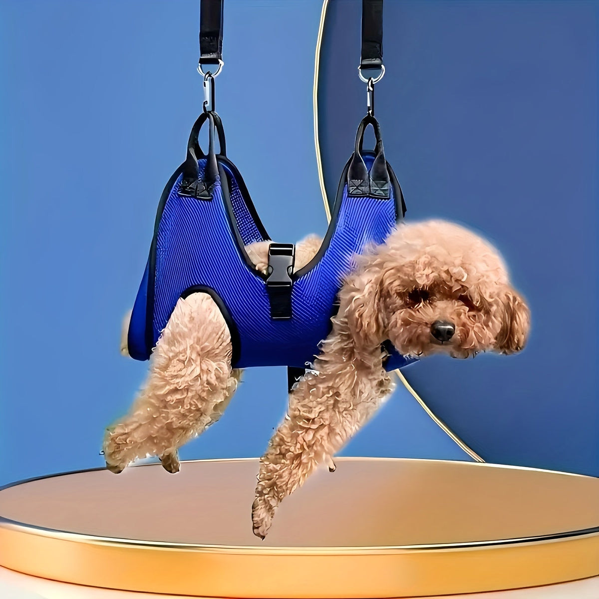 Pet Grooming Hammock for Dogs & Cats - Hanging Restraint Bag for Nail Trimming, Bathing & Ear/Eye Care - Adjustable Cat & Dog Grooming Hammock for Small & Medium Pets (S & L Size)