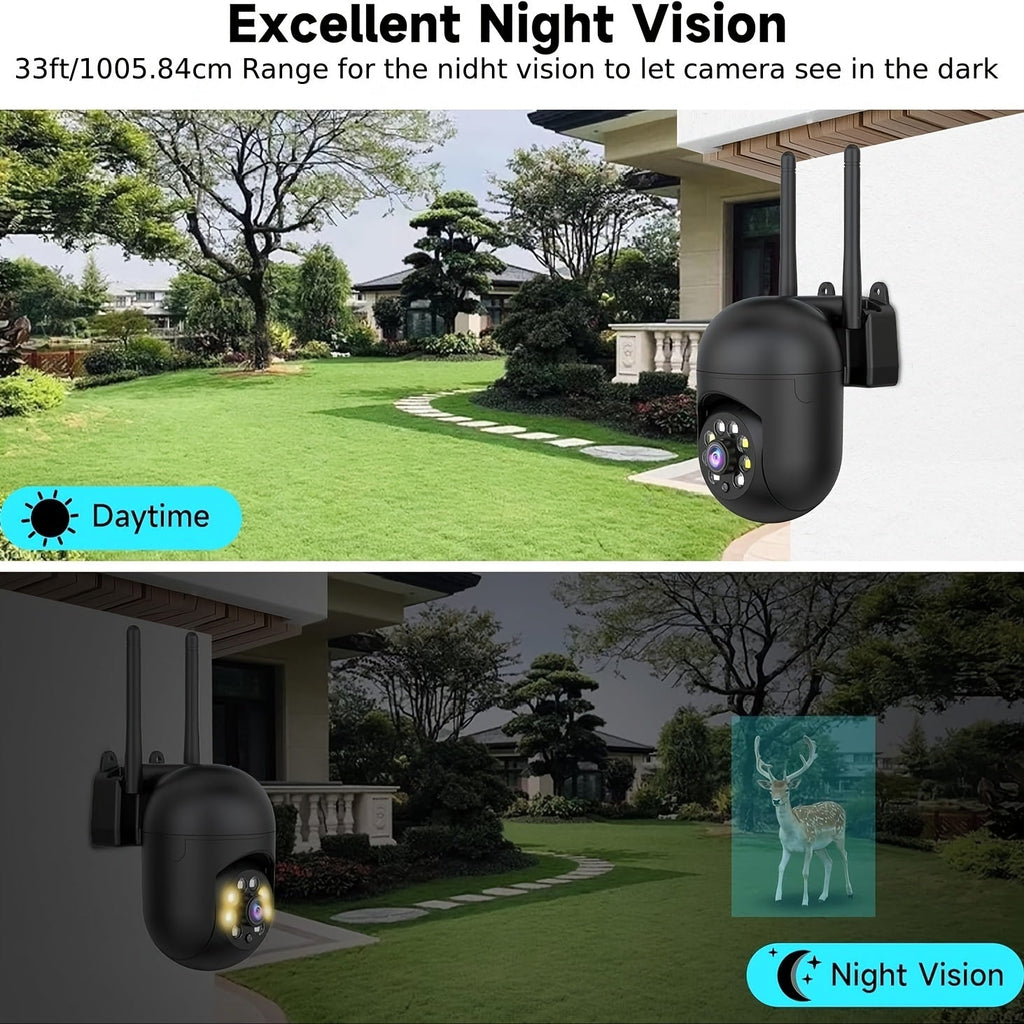 Indoor Security Camera 4-Pack 3MP Wireless – Cloud Storage, 2.4G/5G Dual-Band WiFi, AI Motion Detection, Two-Way Audio & Color Night Vision for Home Surveillance System