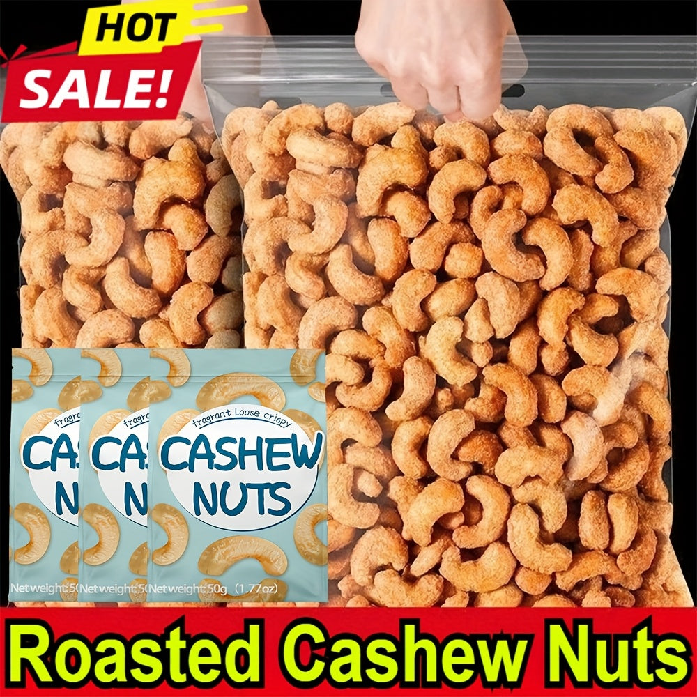 Roasted Salted Cashews – Gluten-Free, High-Protein Keto Snack, 0g Trans Fat & Cholesterol, Single-Serve Packs for Office, Pre & Post-Workout, Yoga Recovery & Health-Conscious Families
