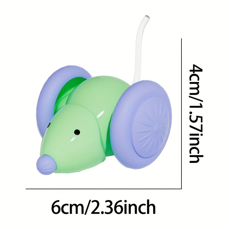 Smart Electric Mouse Cat Toy with Automatic Sensing - Self-Entertainment Boredom Relief Interactive Kitten Toy, Auto-Teasing Motion Cat Toy for Indoor Cats, Hands-Free Cat Exercise & Play