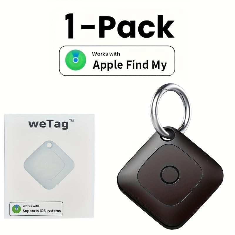 WeTag Smart Bluetooth Item Tracker 1.43" Mini GPS Finder for Keys, Wallets, Luggage, Cars, and Bags – High Decibel Alarm, App Control – 1/2/4/8 Pack – Gift for Travelers