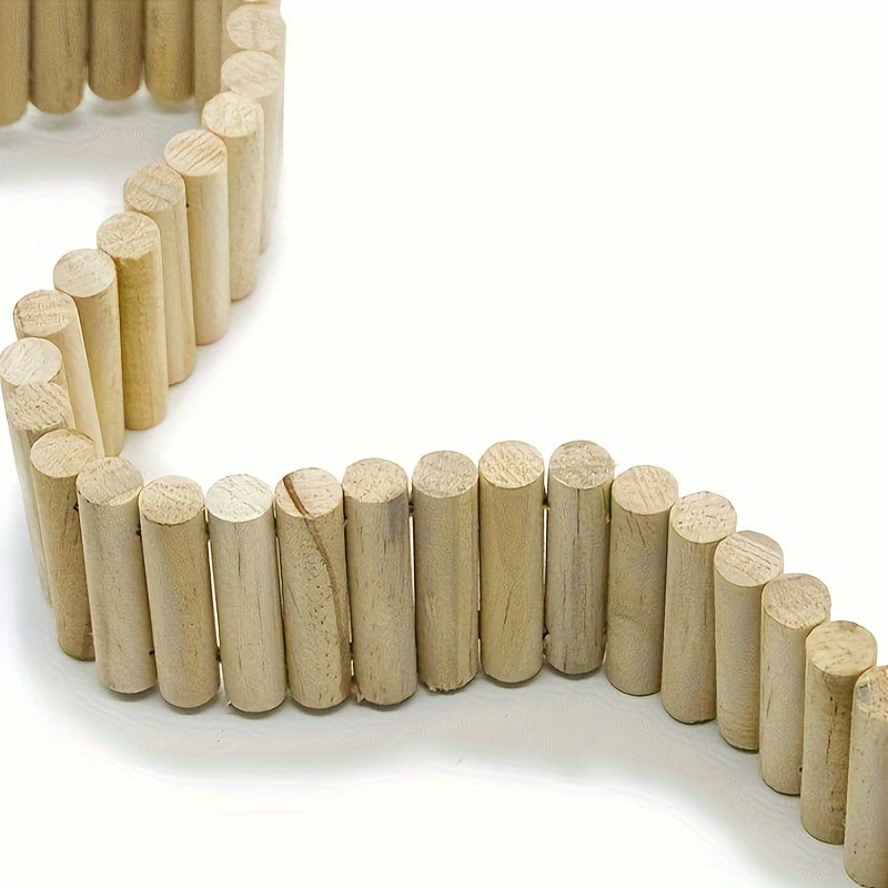 Natural Wood Climbing Ladder Fence for Hamsters Mice Guinea Pigs Small Pets Cage Decoration Crawling Toy Habitat Accessory With or Without Bark Multiple Sizes
