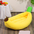 Banana Boat Pet Bed Washable Warm Cozy Nest for Cats and Dogs, Cute Banana Shape, Removable and Machine Washable, Sizes M, L, XL, 2XL for Small and Medium Pets