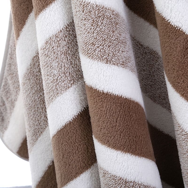 Striped Bath Towel Set, Absorbent, Quick-Dry, Super Soft, Skin-Friendly, 27.6x55.1 Inch, for Home Bathroom, Beach – Available in 1 or 4 Pack, Multiple Colors