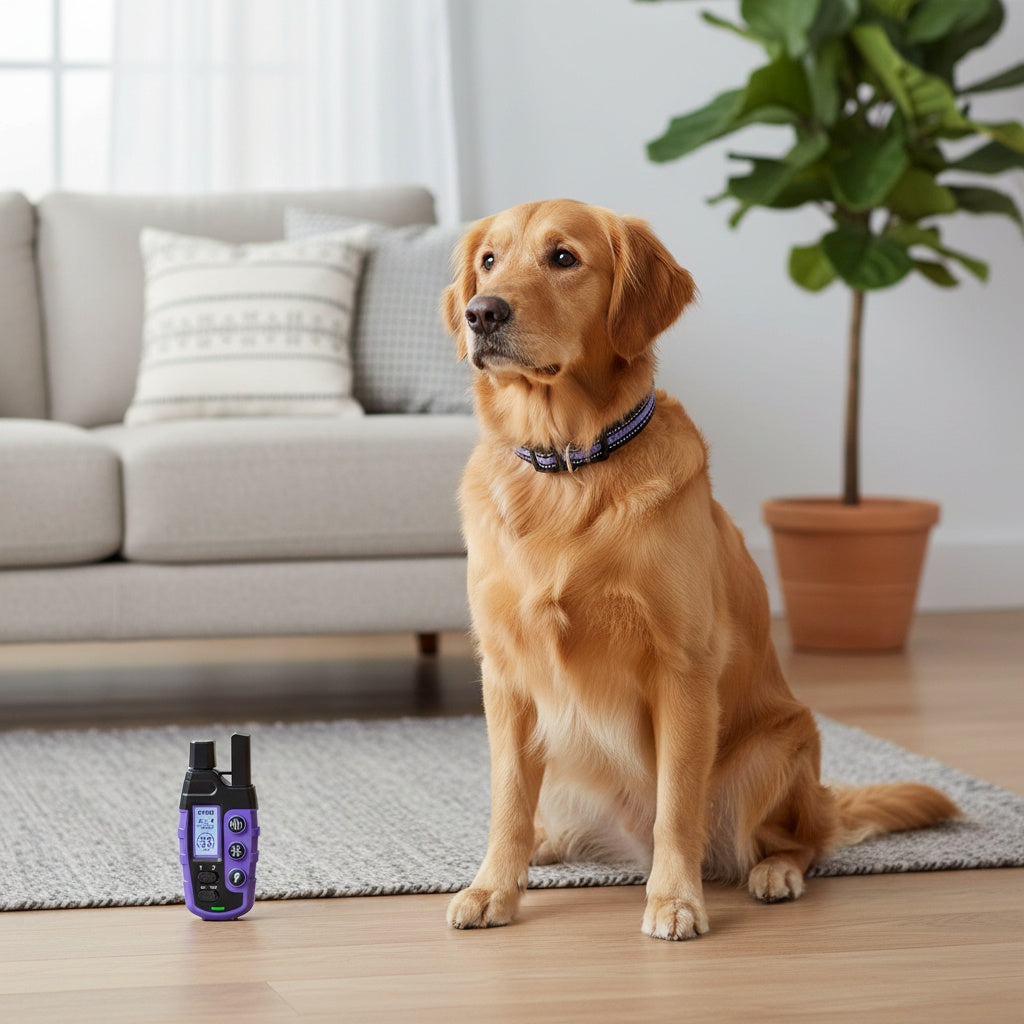 Dog Training Collar with Remote – 4150ft Range, Shock, Vibration & Beep Modes, Rechargeable E-Collar for Small to Large Dogs 5-150lbs, 1-Dog & 2-Dog Options, Purple