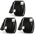 3-Pack Right Angle Braided USB-A to USB-C Fast Charging Cable - 1m, 2m & 3m - iPhone 15/16/17, iPad, Samsung, Huawei & More - Black, Blue, Red, Purple, Rose Gold & Silver