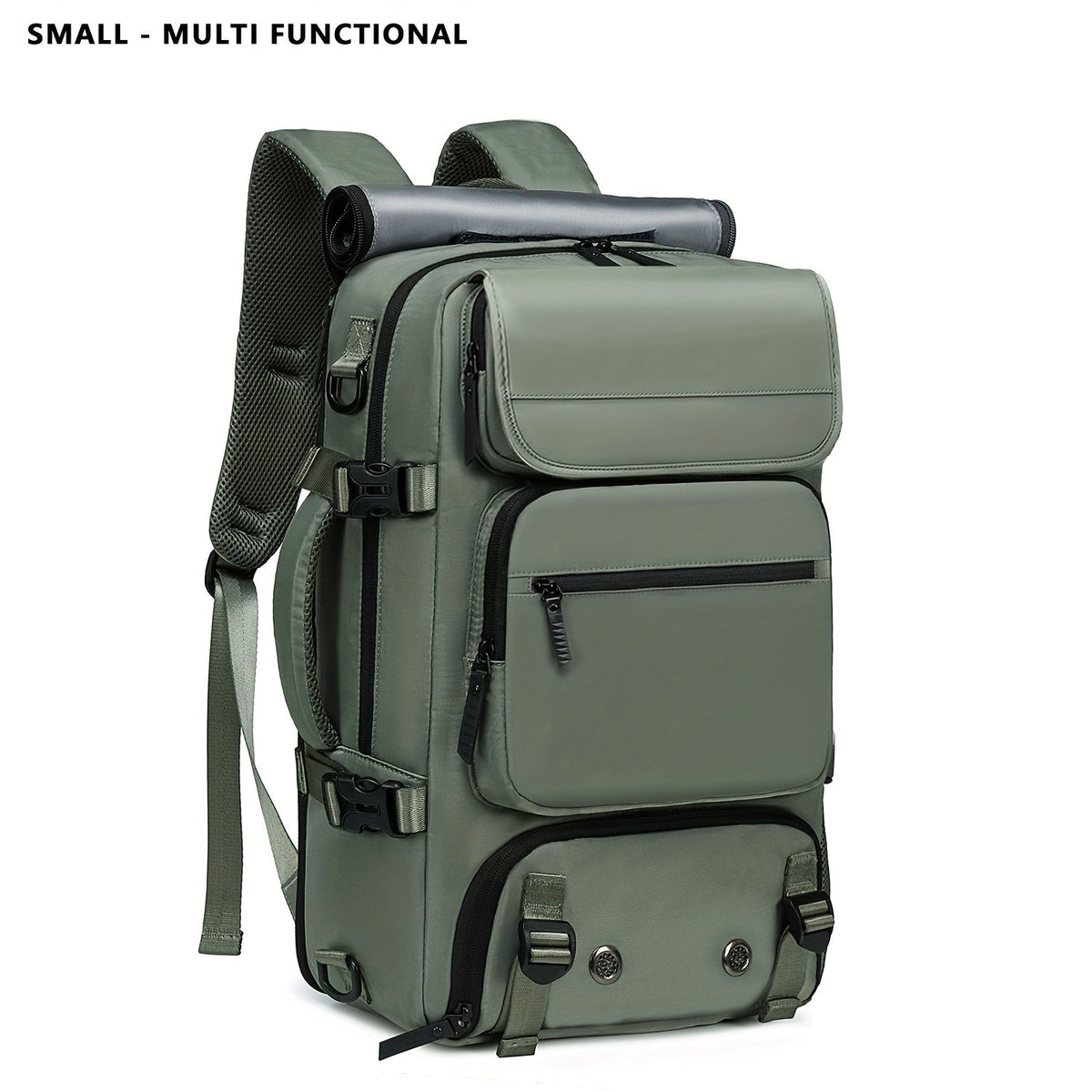 17-Inch Laptop Backpack Large Capacity – Airline Approved Travel Bag with Shoe Compartment, Multi-Pocket Business Work Backpack for Men, Durable Nylon, Hiking & Camping, Small & Large Sizes