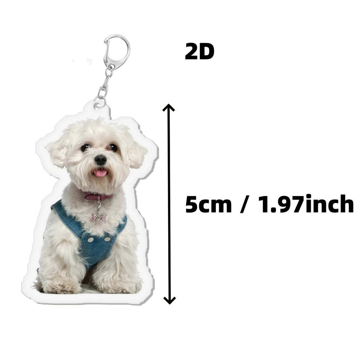 Custom Pet Memorial Keychain – Personalized "Forever in Your Heart" Keychain for Lost Dog or Cat, Pet Loss Sympathy Gift, Engraved Pet Remembrance Keepsake