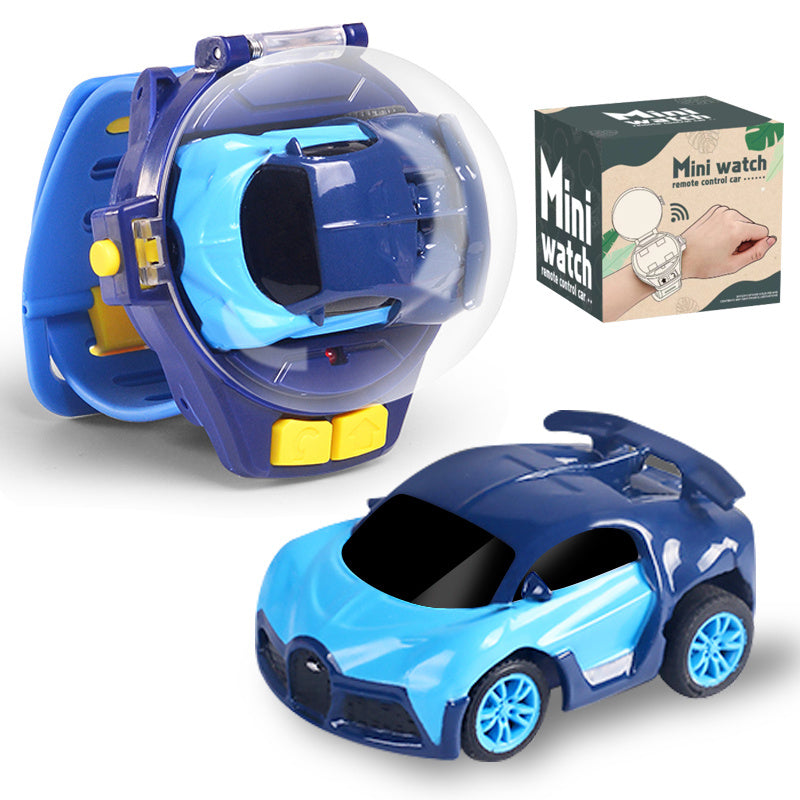 RC Car Watch Toy for Kids – Mini Wearable Remote Control Electric Racing Car, Metal Alloy Stunt Vehicle, Cool Birthday, Christmas, Halloween Gift for Boys and Girls Ages 6+