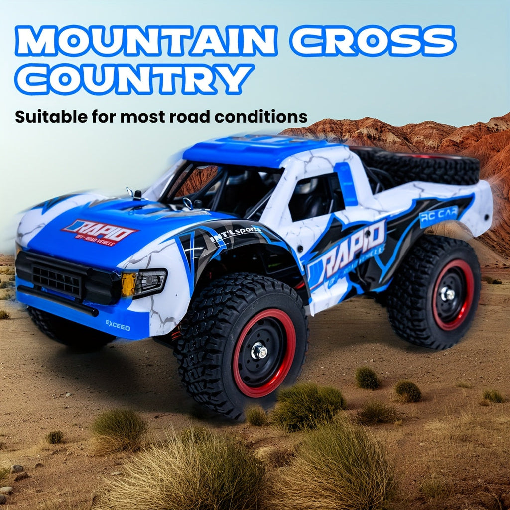 1:14 Scale High-Speed RC Car, 4WD Off-Road Vehicle – Brushless Motor PRO (50-70 km/h) or Carbon Brush (38 km/h) – Four-Wheel Drive Remote Control Truck for Adults & Kids