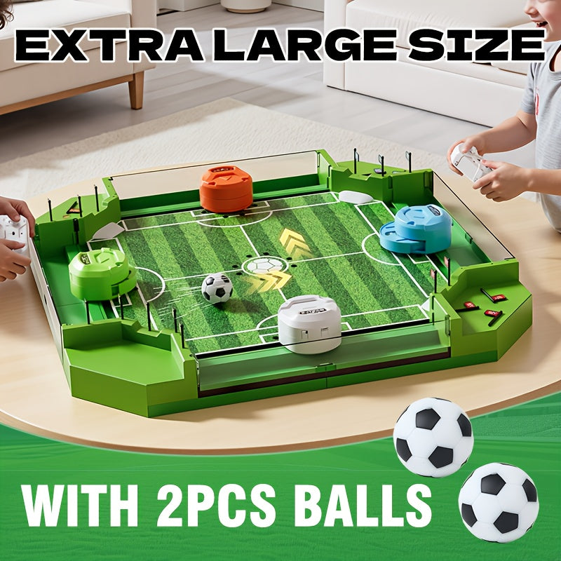 Tabletop Foosball Table Game for Kids Teens Adults, 2 to 4 Player Portable Mini Table Soccer with 2 Balls, Family Game Night Fun Competitive Indoor Activity