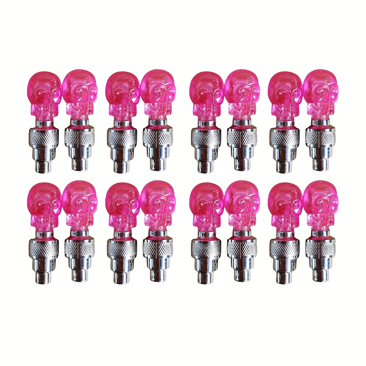 LED Tire Valve Stem Caps with Breathing Light & Running Horse Effect, 4/8/16pcs Glow Wheel Valve Core Caps for Car, Motorcycle, Bike – Wind Fire Wheel Light, UV & Explosion Proof – Green/Red/Blue Skeleton