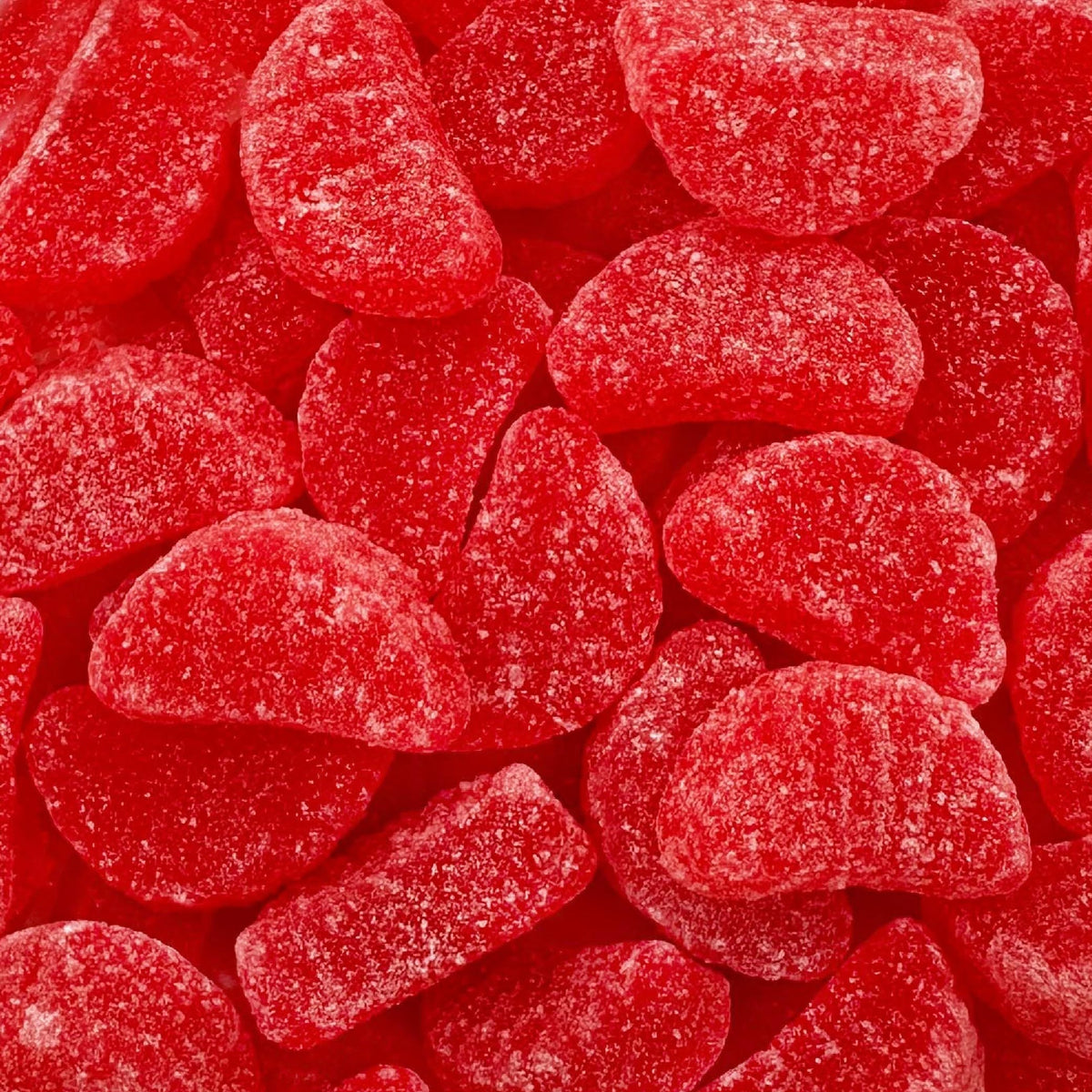 樱桃片果冻糖 2磅散装袋 – 糖霜耐嚼樱桃软糖，约90粒，非常适合糖果自助餐、派对、节日庆典及礼品赠送