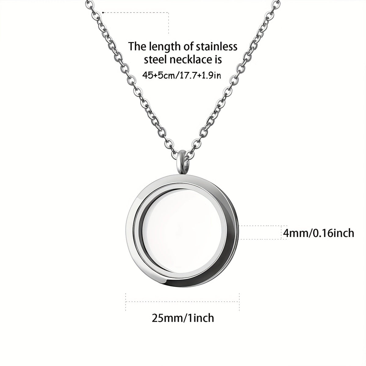 Custom Pet Fur Keepsake Necklace with Photo - Personalized Dog & Cat Hair or Tooth Memorial Storage Pendant, Unique Pet Loss Gift & Personalized Pet Jewelry (Silver, Rose Gold, or Black)