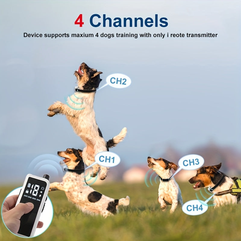 Dog Training Collar with Remote – Rechargeable E-Collar with Shock, Vibration, and Tone Modes, 2.4G Wireless Remote, USB Charging, Safe & Effective Pet Trainer for Small, Medium, and Large Dogs, 1pc & 2pc