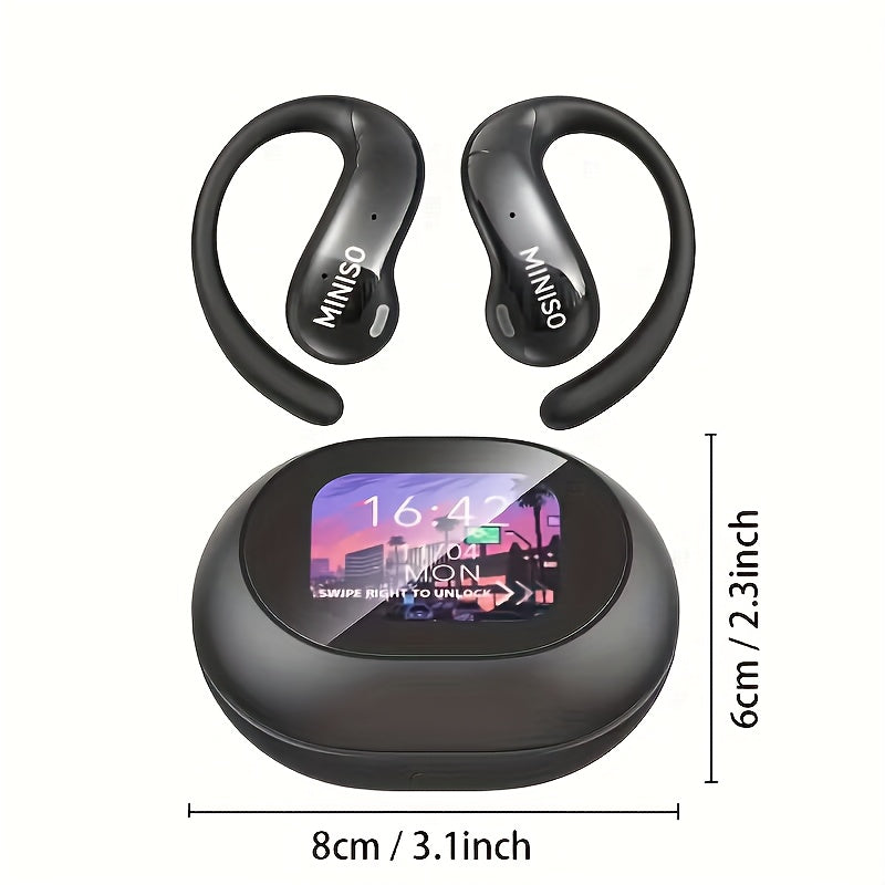 AI Smart Translation Earbuds - 150 Languages, HD Touchscreen, Real-Time Translation, HD Sound, Ultra-Long Battery & App Control - Travel, Business & Study - Black, Purple & Pink