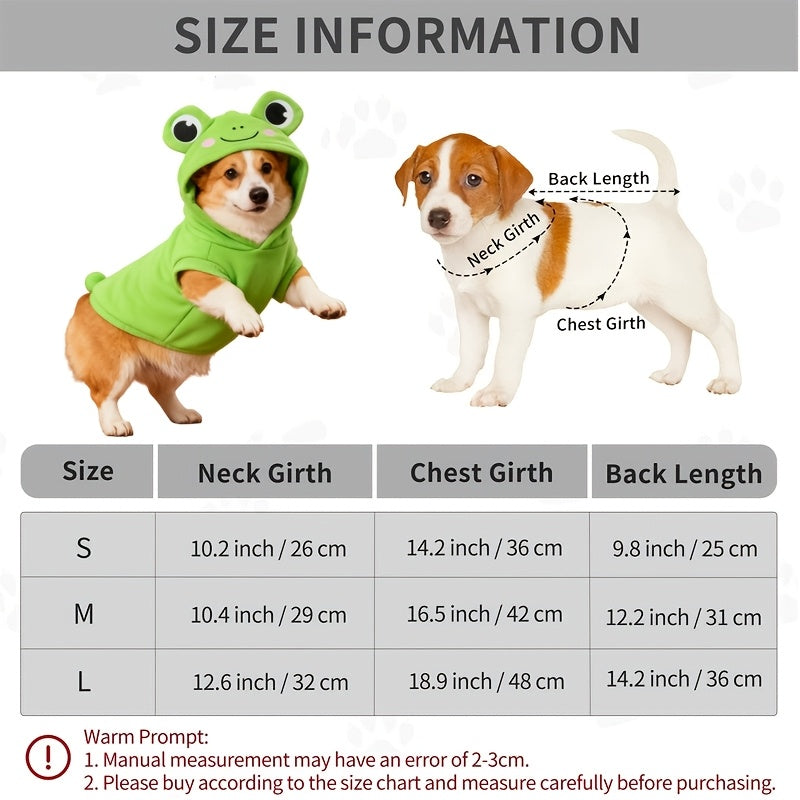 可爱卡通3D动物狗狗连帽衫 - 适合中小型犬、新生幼犬的保暖涤纶针织宠物卫衣，四季通用趣味动物造型装扮，室内外皆宜的舒适狗狗服饰