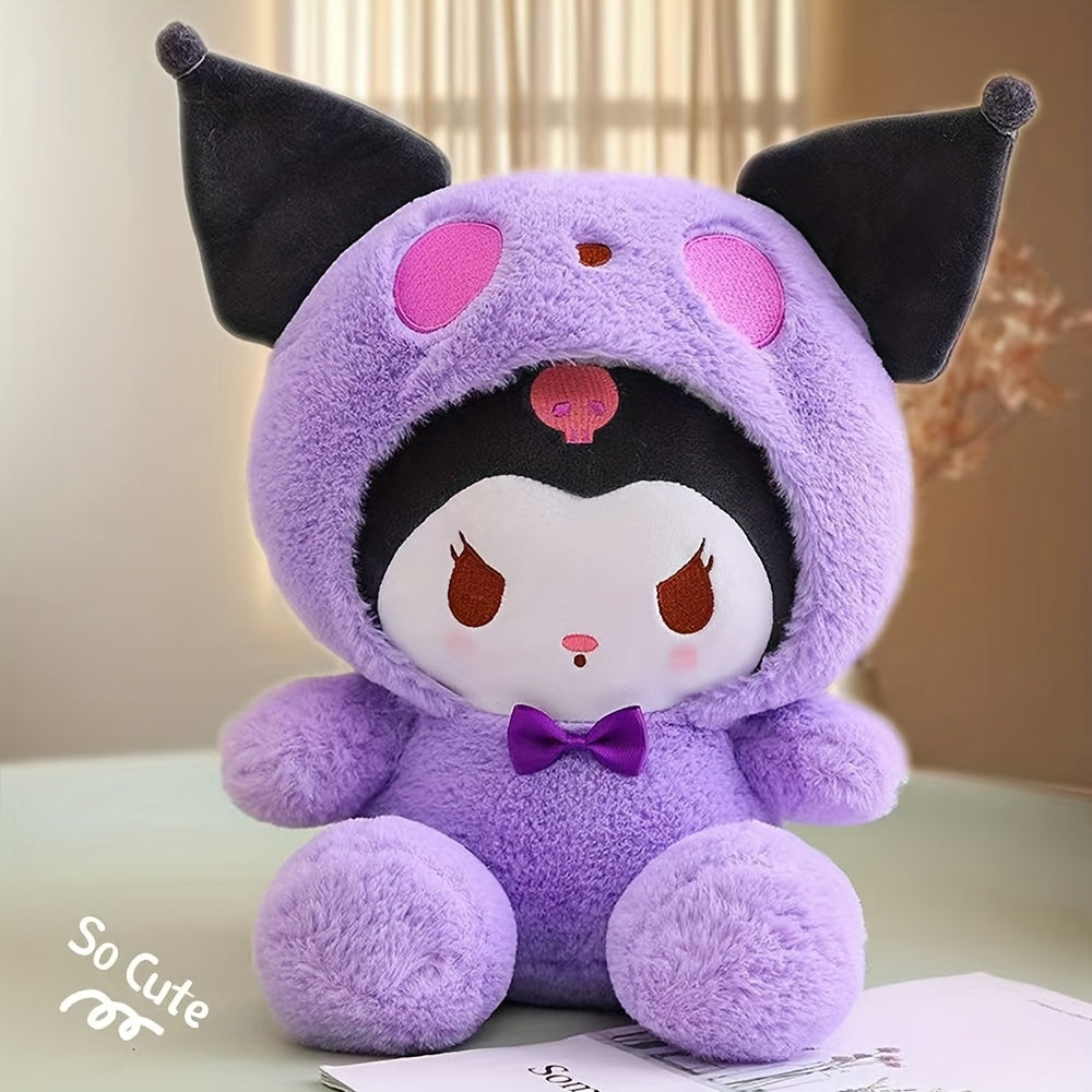 Sanrio Licensed Kuromi Plush Toy – Kawaii Stuffed Animal for Kids & Adults, Soft Cinnamoroll Plushie, No Battery Required, Perfect Birthday & Holiday Gift, Universal Cute Plush Doll